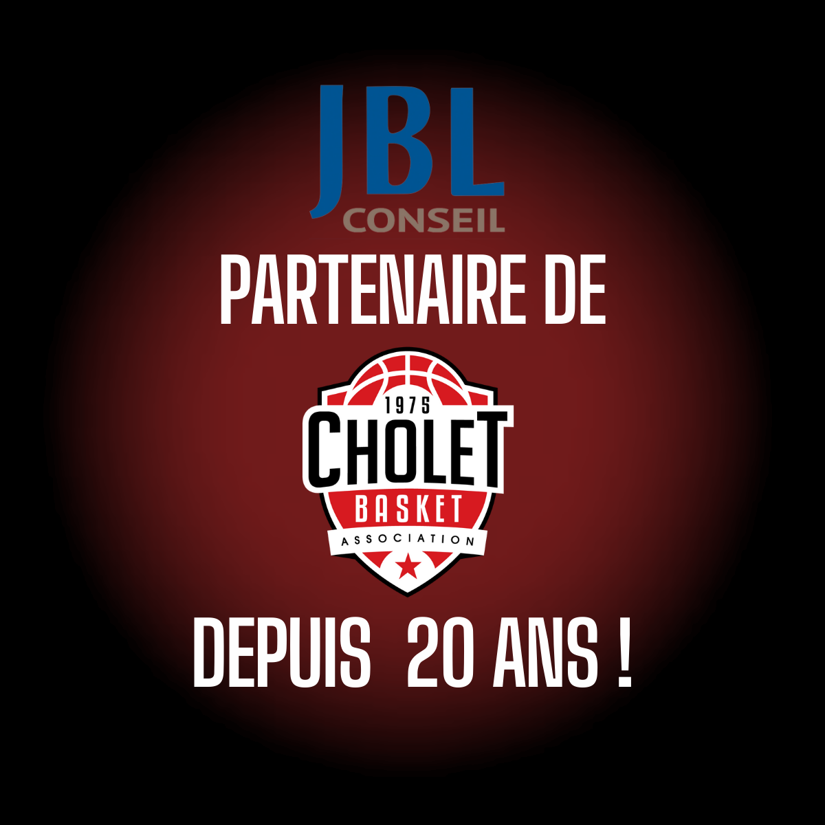 Partenariat JBL Conseil x Cholet Basket